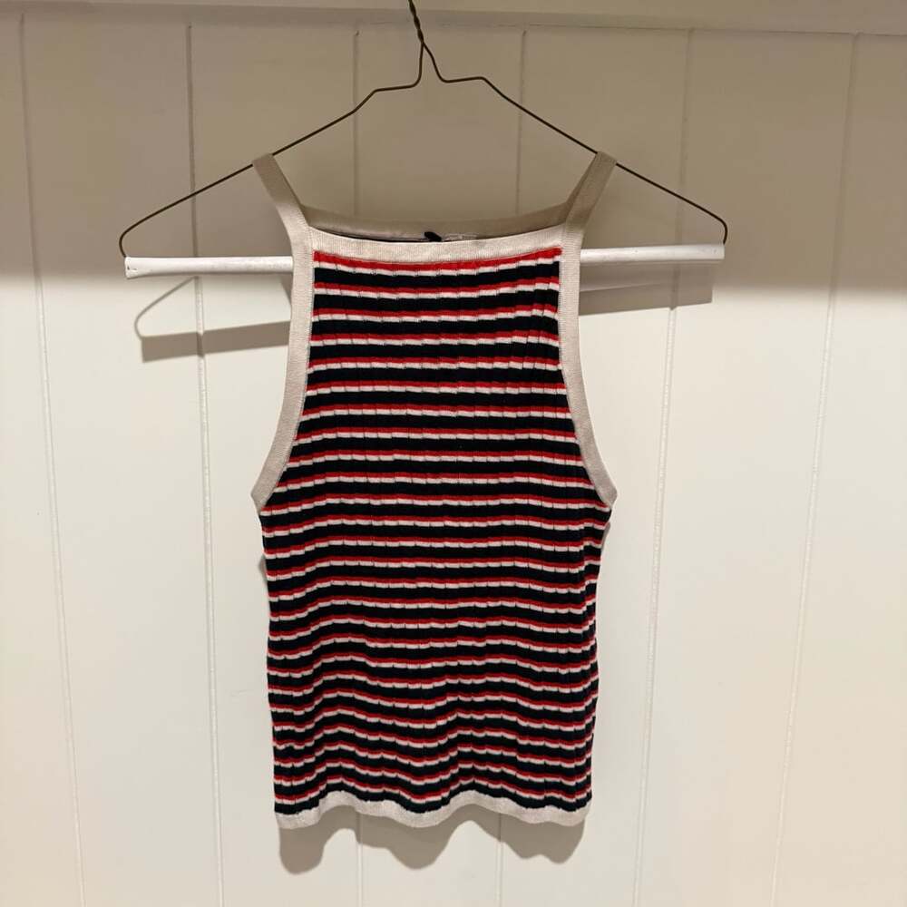 H&M Striped Knit Halter Top